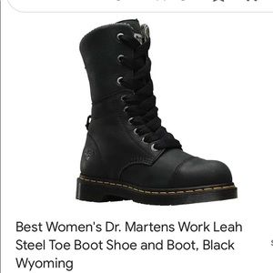 Women’s Dr. Martens steel toe boots